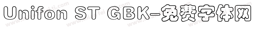 Unifon ST GBK字体转换